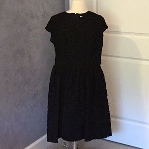 Sherrie Bloom/Peter Novello black textured with a hint of sparkle dress